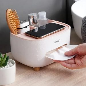 Medium Multifunctional Tissue Box – Storage Organizer & Tools Holder