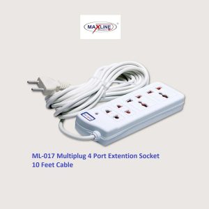 Multi Plug ML-017 Multiplug 4 Port Extention Socket
